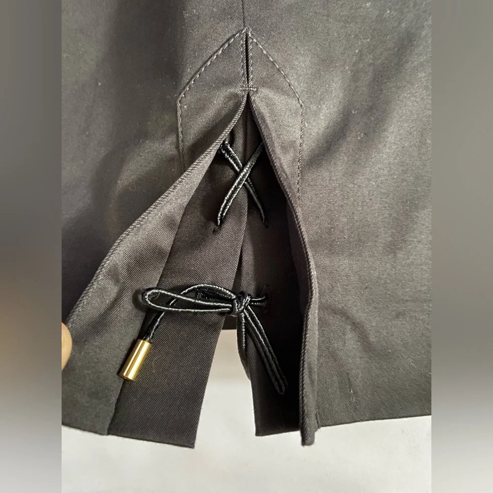 ESCADA Escada Skirt Black Pencil Cotton Skirt NWOT size Large size 44 - Picture 3 of 15